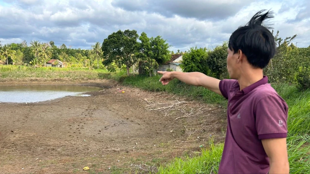 hiện trường vụ đuối nước ở xã Đắk Gằn