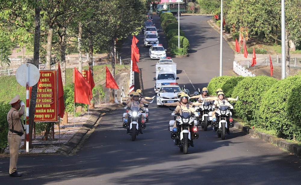 Công an các tỉnh Tây Nguyên với quyết tâm bảo vệ tuyệt đối an ninh, an toàn dịp Tết Nguyên đán