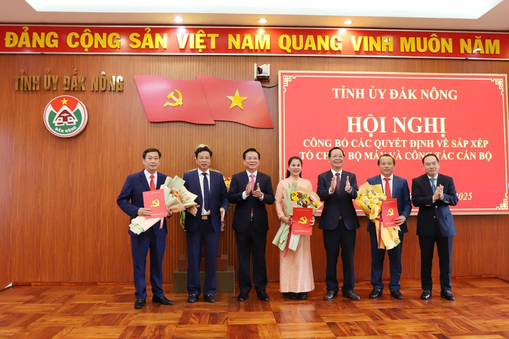 Tỉnh ủy Đắk Nông điều động, bổ nhiệm nhiều nhân sự ở các sở, ngành. Ảnh: AX