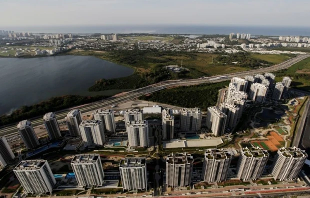 Làng Olympic Rio nhìn từ trên cao, nơi đón 18 ngàn VĐV và quan chức