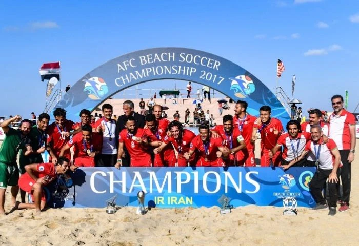 Bóng đá bãi biển, Iran cũng số 1 châu Á