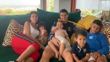 Gia đình Ronaldo. Ảnh: Getty