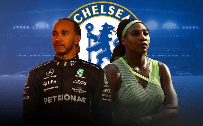 Nhờ tiếng tăm của mình, Hamilton và Serena đòi hùn hạp mua Chelsea. Ảnh: Getty