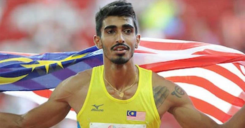 Naujai, VĐV nhảy cao Malaysia có thành tích tốt nhất là 2,27m, anh sẽ không có đối thủ ở SEA Games 31. Ảnh: NST.