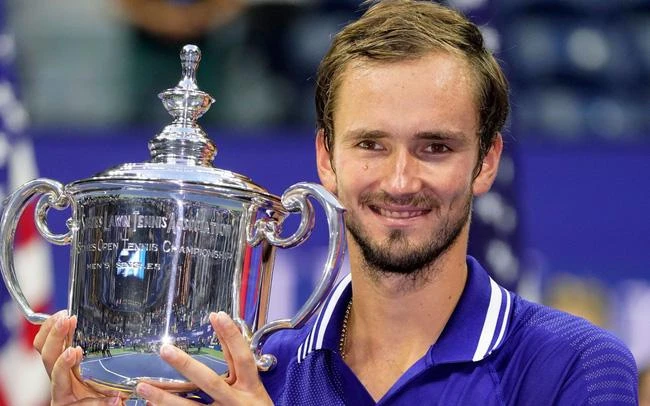 Nhà vô địch Mỹ mở rộng 2021- Daniil Medvedev sẽ vắng bóng tại Wimbledon 2022. Ảnh: Getty