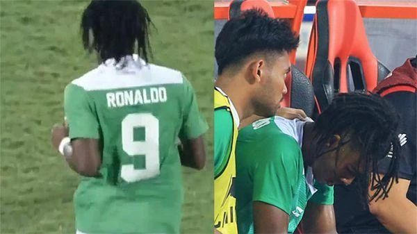 Ronaldo và Saddil Ramdani trong băng ghế dự bị và khi Ronaldo ra sân.