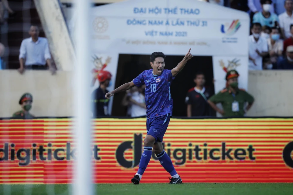 Weerathep, tác giả bàn thắng duy nhất trận bán kết Thái Lan- Indonesia. Ảnh: A.P