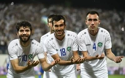 Uzbekistan có cuộc lội ngược dòng bi hùng để vào bán kết. Ảnh: AFC