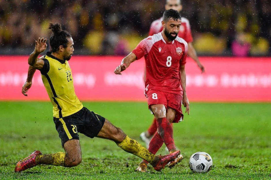 Malaysia không thể có một điểm trước Bahrain mà thua 1-2. Ảnh: Star.