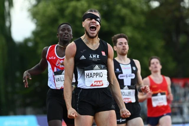 Wilfried Happio quyết không lùi bước trước những kẻ đố kỵ với mình và lên ngôi nội dung 400m rào rồi đi dự giải thế giới. Ảnh: Getty