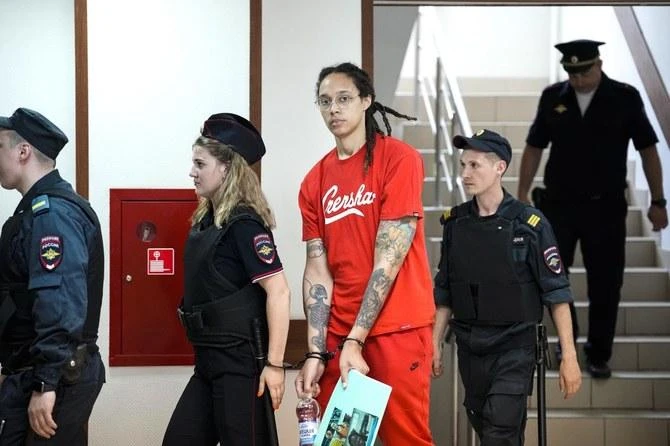 Brittney Griner ra tòa hồi đầu tháng 7 này tại Moscow. Ảnh: S.E