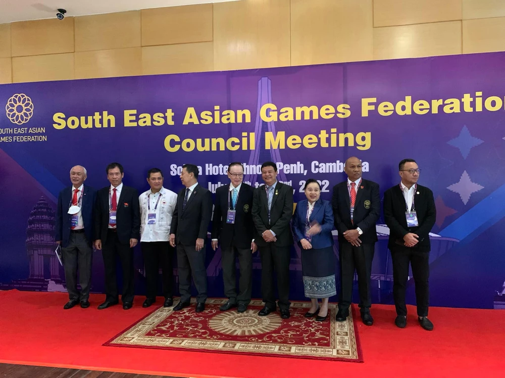 Trưởng đoàn các nước Đông Nam Á về Phnom Penh dự hội nghị thể thao Đông Nam Á. Ảnh: H.Y Trưởng đoàn các nước Đông Nam Á về Phnom Penh dự hội nghị thể thao Đông Nam Á. Ảnh: H.Y