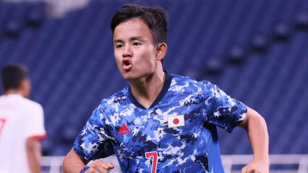 Kubo có 18 lần khoác áo tuyển Nhật và ghi được một bàn thắng. Ảnh: Getty