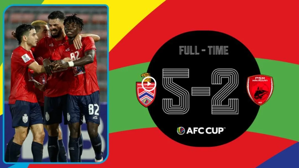 Đối thủ từng đánh bại Viettel ở loạt luân lưu, Kuala Lumpur nay tiếp tục đánh bại PSM Makassar để trở thành nhà vô địch Đông Nam Á. Ảnh: AFC