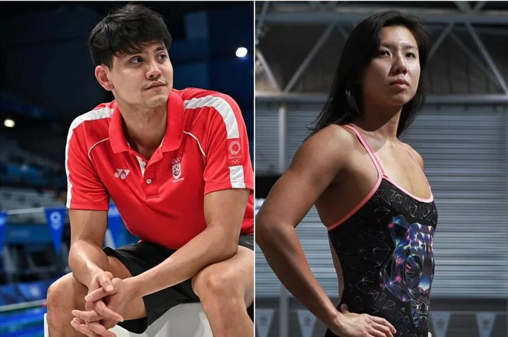 Hai kình ngư Schooling (trái) và Amanda Lim đều dùng chất cannabis tại SEA Games 31 hồi tháng 5 tại VN. Ảnh: S.T Hai kình ngư Schooling (trái) và Amanda Lim đều dùng chất cannabis tại SEA Games 31 hồi tháng 5 tại VN. Ảnh: S.T