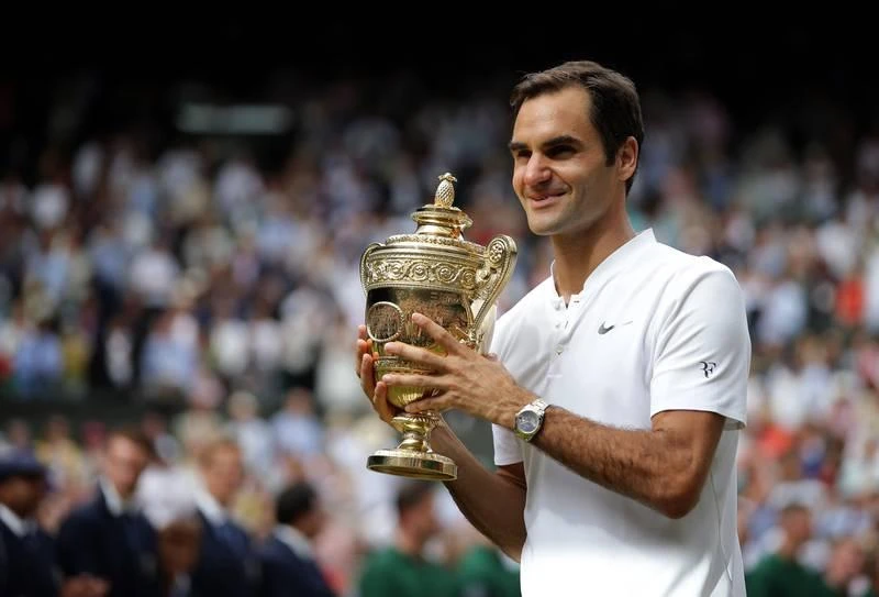 Sự nghiệp của Federer với 20 danh hiệu Grand Slam. Ảnh: Getty