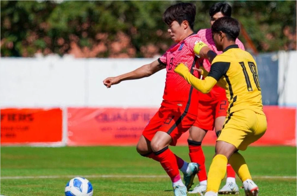 Malaysia chỉ về ba trong bảng và tan tành cơ hội dự VCK U-20 châu Á. Ảnh: AFC