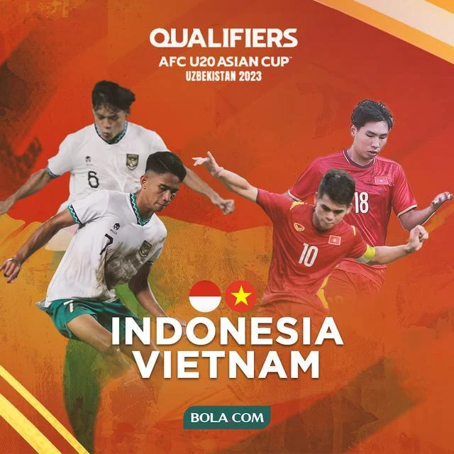 Indonesia chọn các cầu thủ Marcelino (7) và Arkhan (8) làm biểu tượng cùng Xuân Việt (18) và đội trưởng Khuất Văn Khang... Ảnh: Bola.
