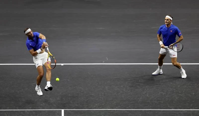 Bộ đôi sở hữu 42 Grand Slam chơi nội dung đôi ở Laver Cup, London.