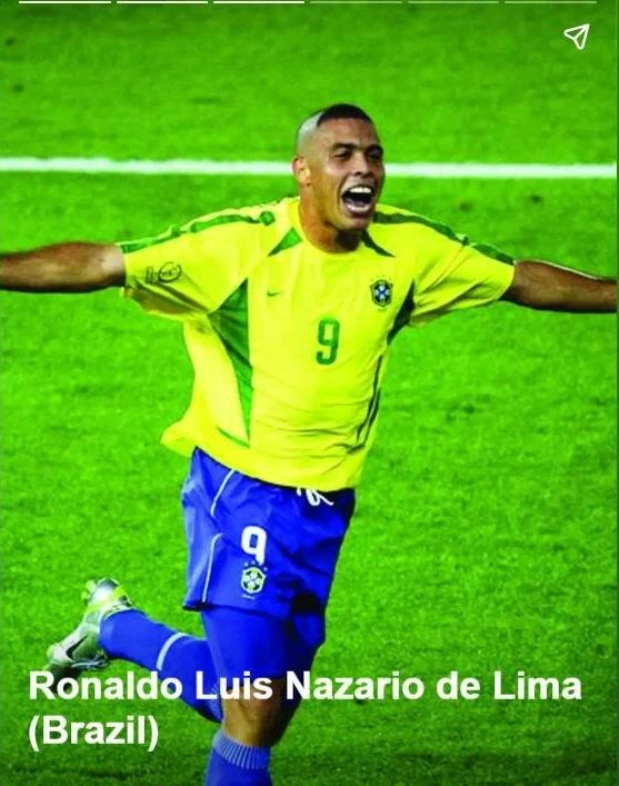 Ronaldo được liệt vào cầu thủ vĩ đại của World Cup. Ảnh: Getty