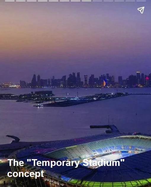 Sân Temperary này của Qatar là nơi chứa các thùng container hư gần cảng Doha, nó được cải tạo lại làm sân bóng cho World Cup 2022. Sẽ có 5,5 tỉ người trên khắp hành tinh xem trực tiếp World Cup 2022 qua các phương tiện nghe nhìn và xem trực tiếp trên sân. Tuyển Mỹ dự World Cup 2022 là đội trẻ nhất trong số 32 đội, tuổi trung bình toàn đội là 24,5 tuổi. Qatar là quốc gia đầu tiên ở Trung Đông, của thế giới Ả Rập làm chủ nhà World Cup và Qatar là đội tuyển thứ 80 góp mặt trong lịch sử các VCK World Cup.