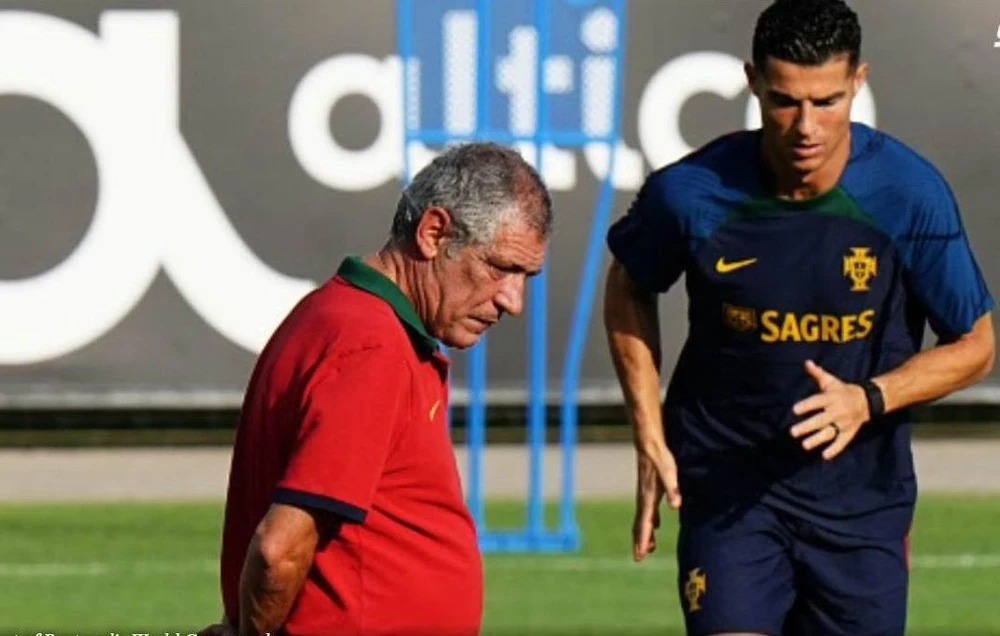 Phải chăng hiệu ứng Teg Hag của MU lan sang tuyển Bồ Đào Nha? Ảnh: Getty Hãy chờ thái độ của Goergina ở tứ kết Bồ Đào Nha-Morocco. Ảnh: Getty