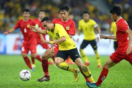 Malaysia không hay nhưng vẫn thắng chủ nhà Myanmar 1-0. Ảnh: AFF