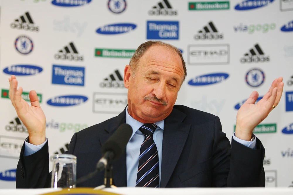 HLV Felipe Scolari (Big Phil) từng đưa tuyển Brazil lên ngôi tại World Cup 2002. Ảnh: Getty