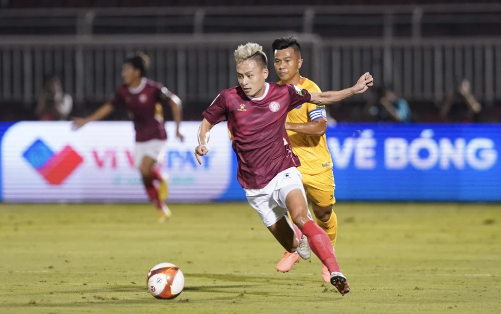 Võ Huy Toàn vẫn sắc nét nhưng thiếu đồng đội tương đồng. Ảnh: ANH PHƯƠNG