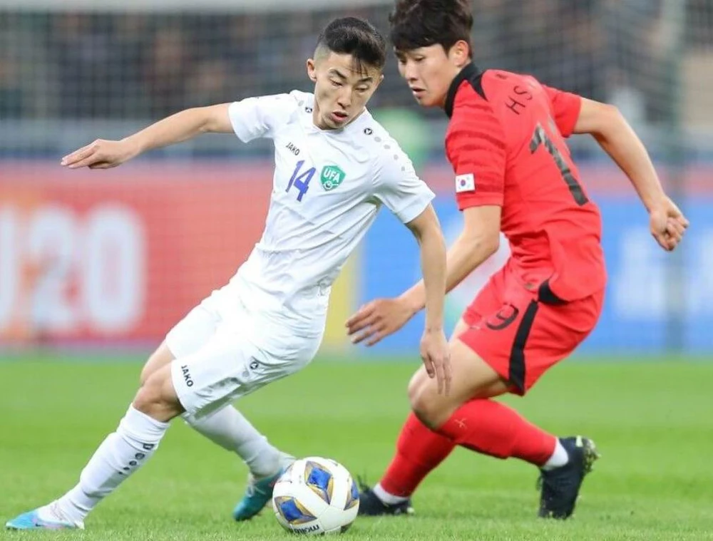 Một trận bán kết rất cống hiến giữa Uzbekistan và Hàn Quốc. Ảnh: AFC