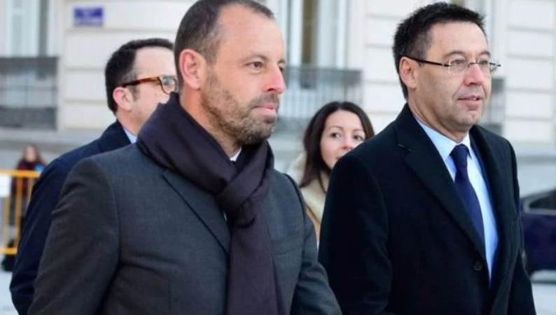 Hai cựu Chủ tịch Rosell và Bartomeu...sẽ ra hầu tòa. Ảnh: Getty