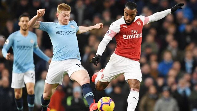 Van de Bruyne chơi rất xuất sắc ở trận thắng Arsenal 4-1. Ảnh: Getty