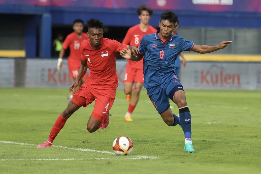 Thái Lan nuôi tham vọng vô địch sau khi thua Indonesia ở chung kết SEA Games 32. Ảnh: CTP