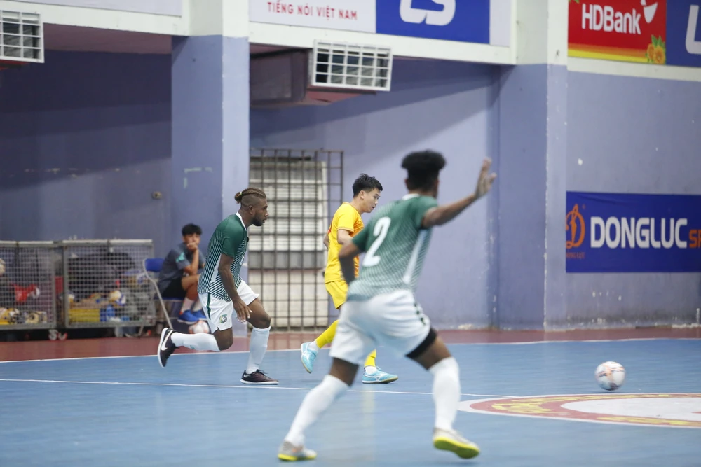 Futsal Quần đảo Solomon chưa phải là đối thủ của Việt Nam. Ảnh: CTP