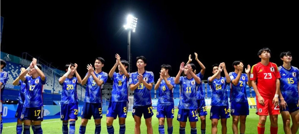 U-17 Nhật Bản xứng đáng lên ngôi tại giải này. Ảnh: AFC