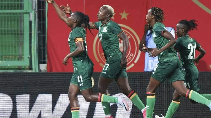 Đội trưởng Barbra Banda có cú đúp trong chiến thắng 3-2 của Zambia trước tuyển Đức. Ảnh: Stuff