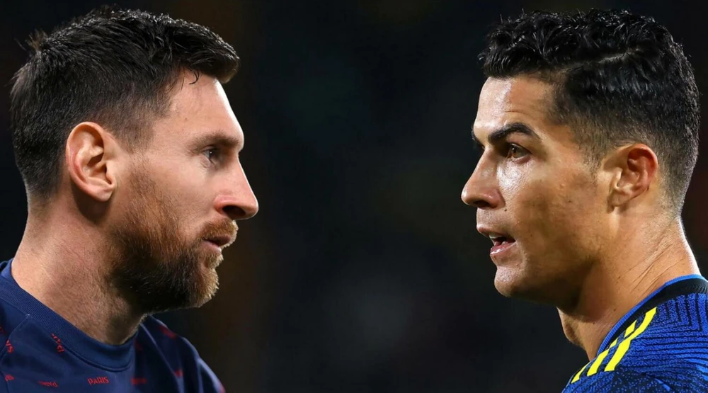 Về bản chất Messi và Ronaldo đều "chạy trốn" áp lực bóng đá châu Âu vì họ ra sân là áp lực cực lớn trên vai. Ảnh: Getty