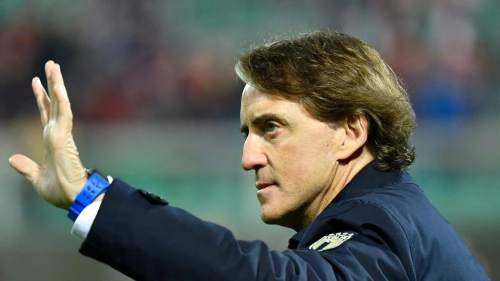 Mancini cũng rất giỏi ém nhẹm thông tin, rồi bỏ tuyển Ý đến làm HLV tuyển Saudi Arabia. Ảnh: K.T