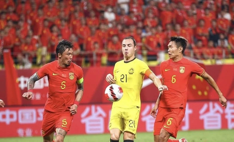 Chủ nhà Trung Quốc để Malaysia cầm hòa 1-1. Ảnh: NST