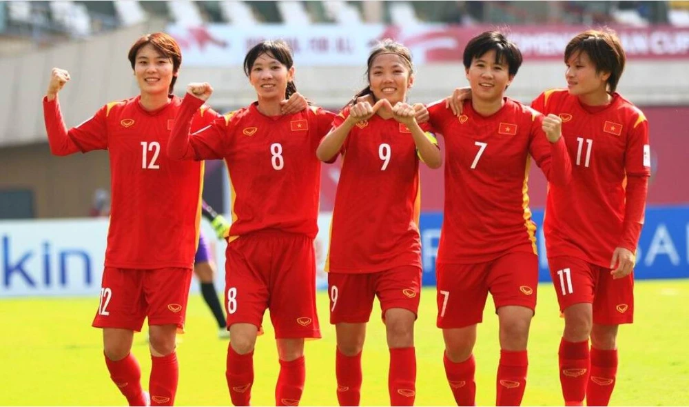 Tuyển Việt Nam...di đạo cũng nhất bảng trước 3 đối thủ Guam, UAE và Maldives. Ảnh: AFC