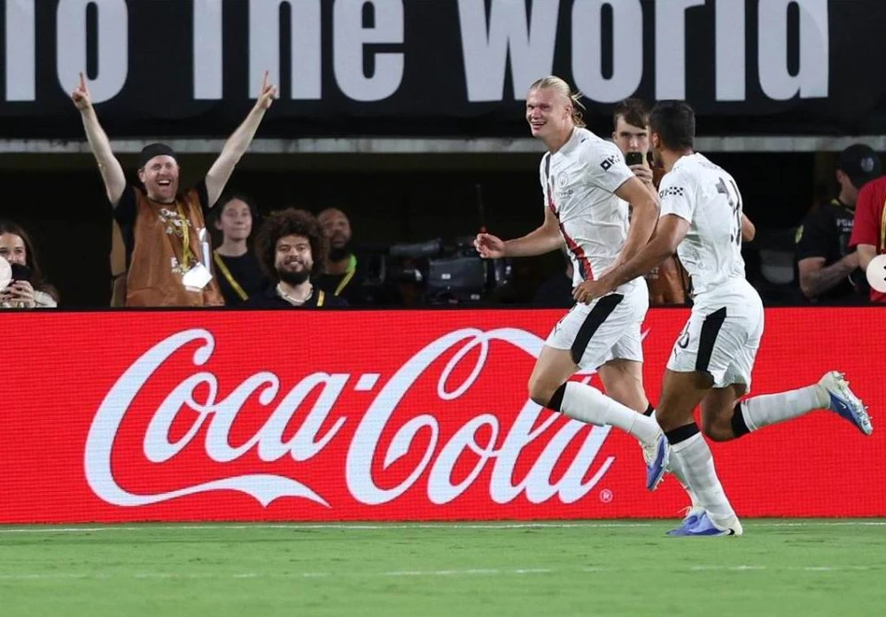 'Sát thủ' Haaland ghi bàn nhưng Man. City cũng thua CLB Al Hilal. Ảnh Cridit: Nathan Ray/Reuters.