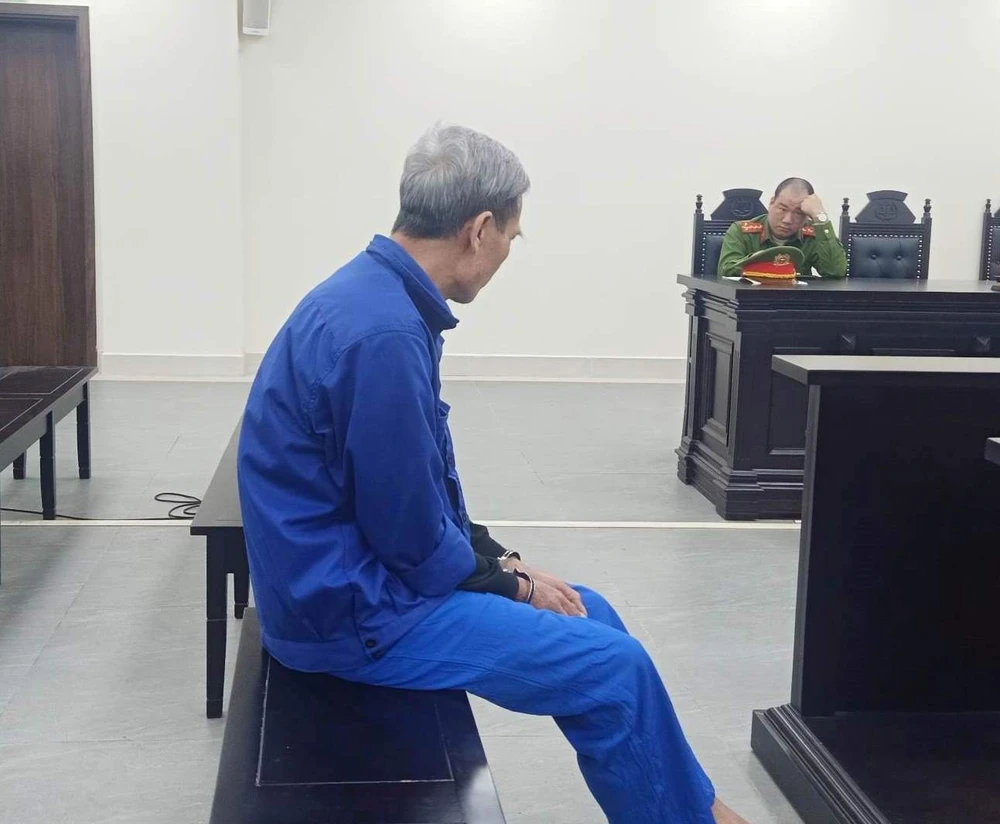 Bị cáo Đỗ Đức Huyên tại tòa