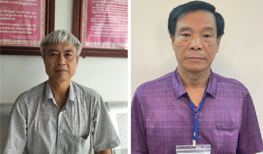 Ông Phạm Dũng (trái) và ông Cấn Hồng Lai. Ảnh: CTV