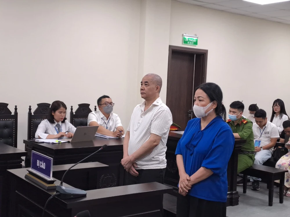 Các bị cáo tại tòa