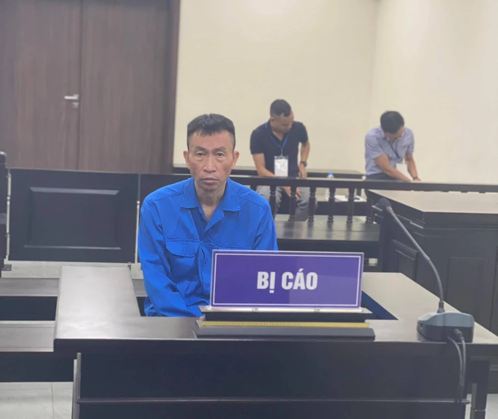 Bị cáo Dương Thanh Hải tại phiên tòa. Ảnh: CTV Bị cáo Dương Thanh Hải tại phiên tòa. Ảnh: CTV