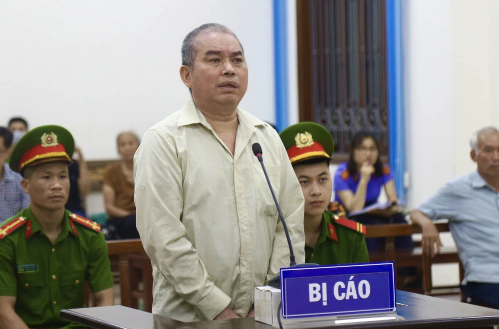 Bị cáo Vi Văn Phượng tại phiên tòa phúc thẩm lần 2