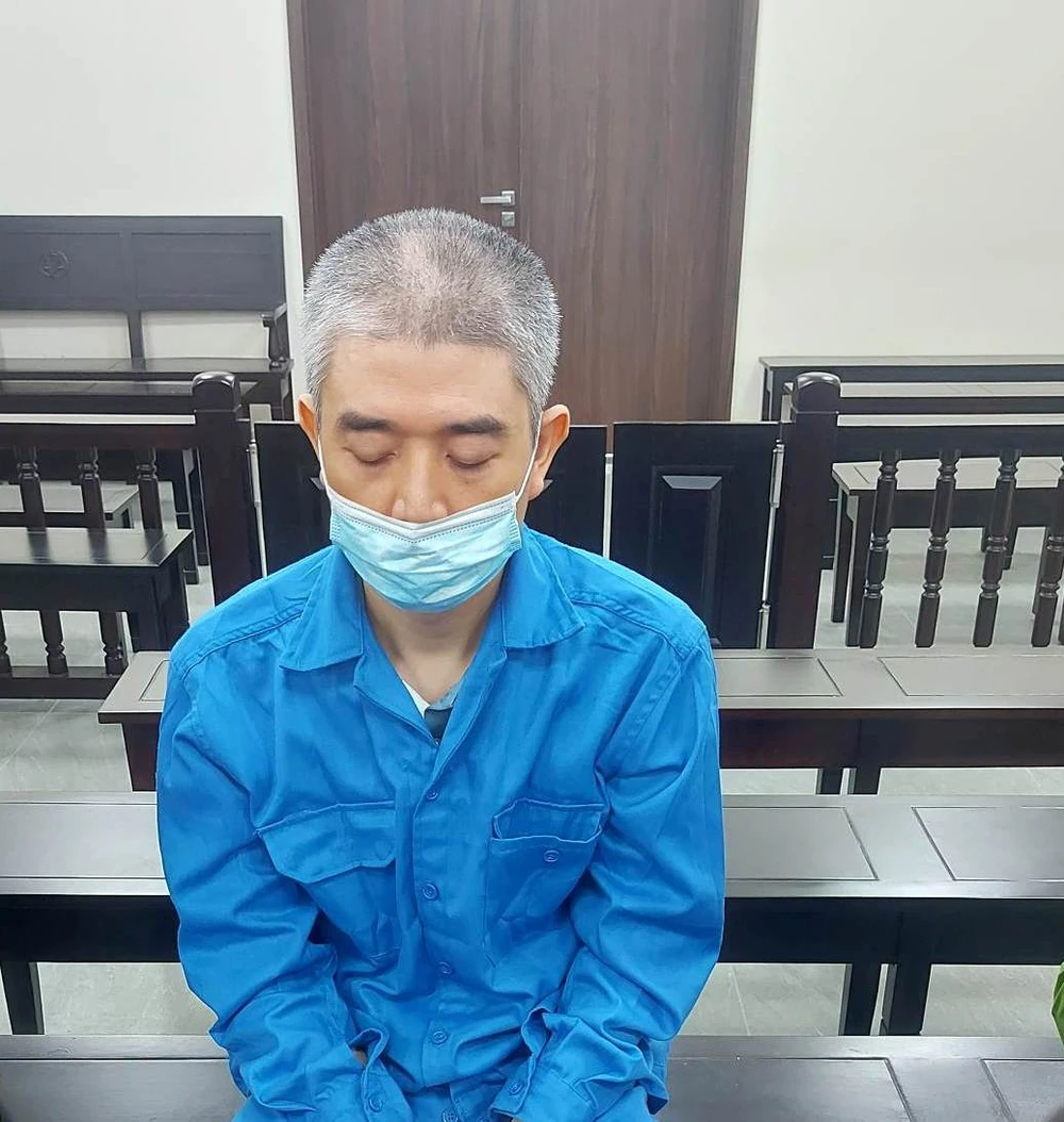 Bị cáo Mai Xuân Thái tại phiên tòa. Ảnh: BT