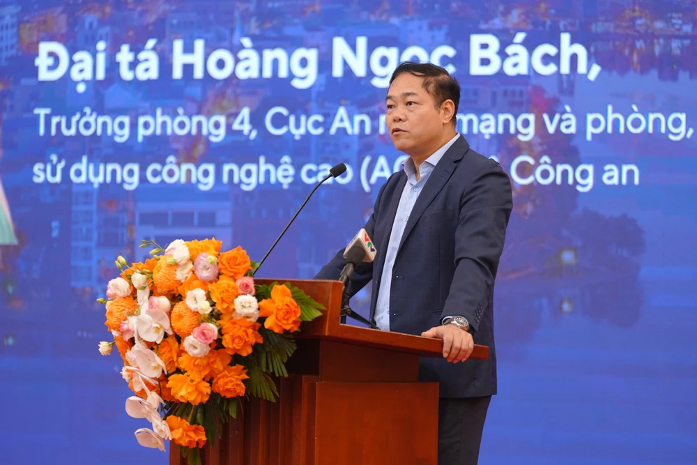 Đại tá Hoàng Ngọc Bách, Bộ Công an phát biểu tại Đối thoại về thí điểm tài sản mã hóa.JPG