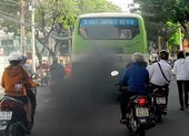 Thanh tra Sở GTVT kiểm tra khí thải tại Bến xe Miền Tây