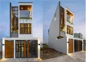 Mẫu nhà phố 3 tầng theo phong cách hiện đại